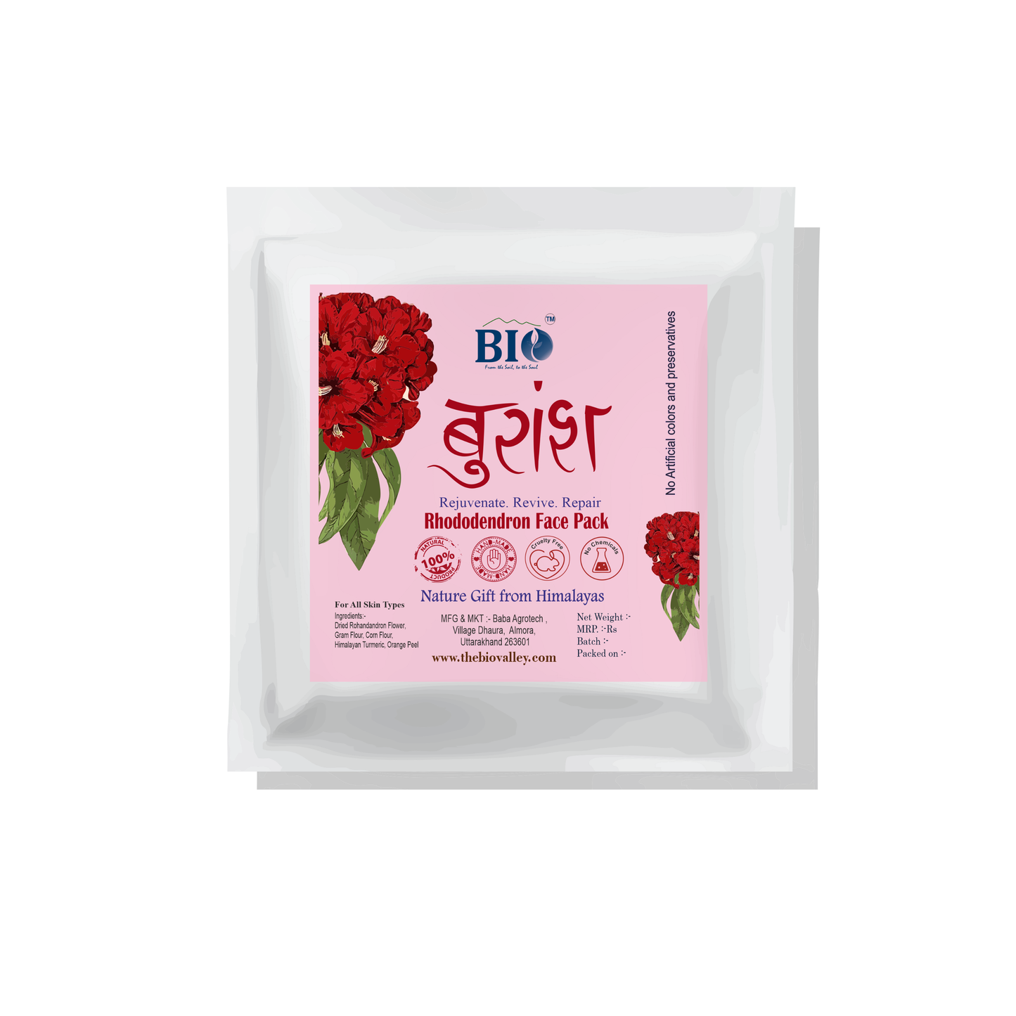 Buransh (Rhododendron) Face Pack