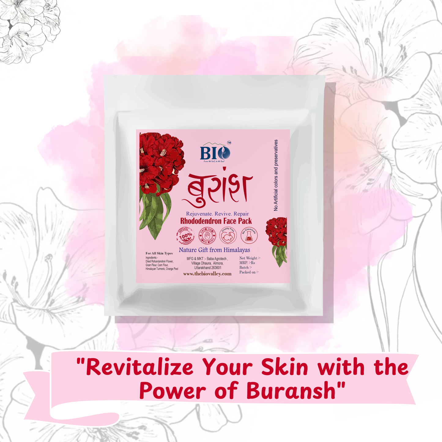 Buransh (Rhododendron) Face Pack